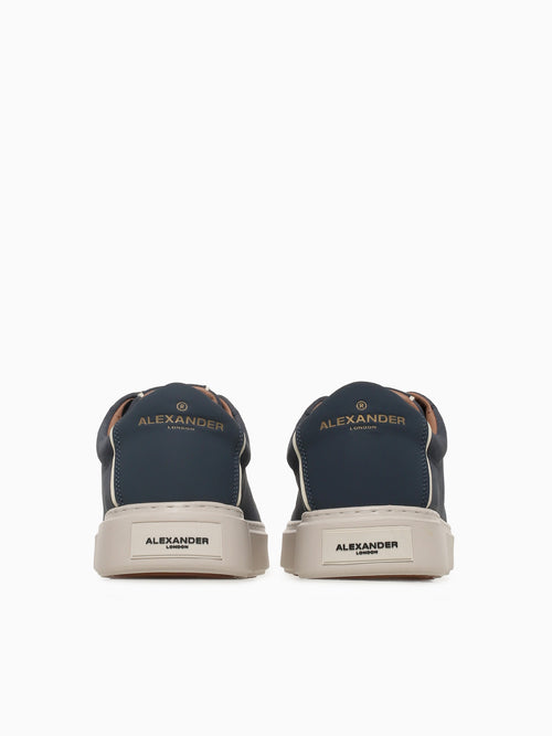 London Man Blue Leather Blue / 40 / M