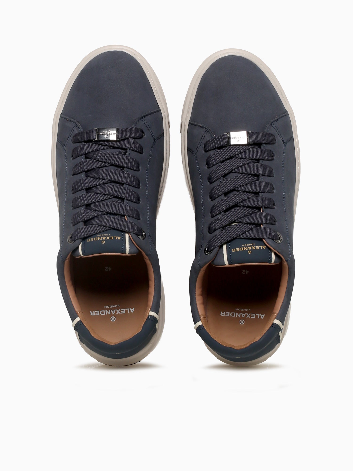 London Man Blue Leather Blue / 40 / M