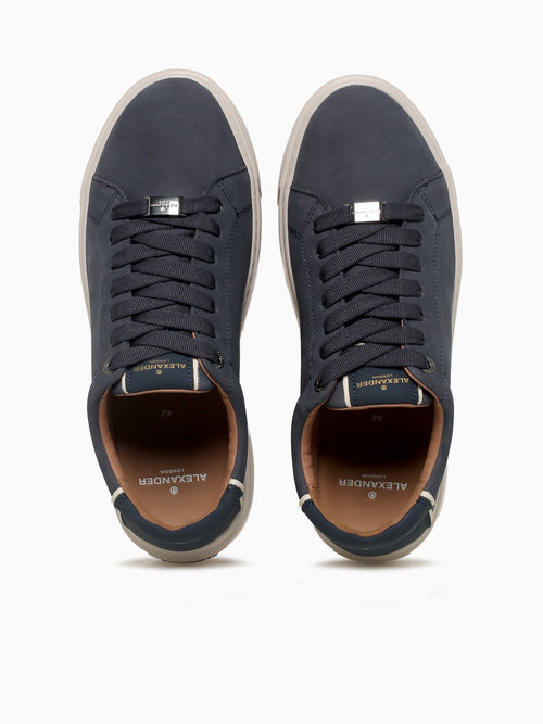 London Man Blue Leather Blue / 40 / M