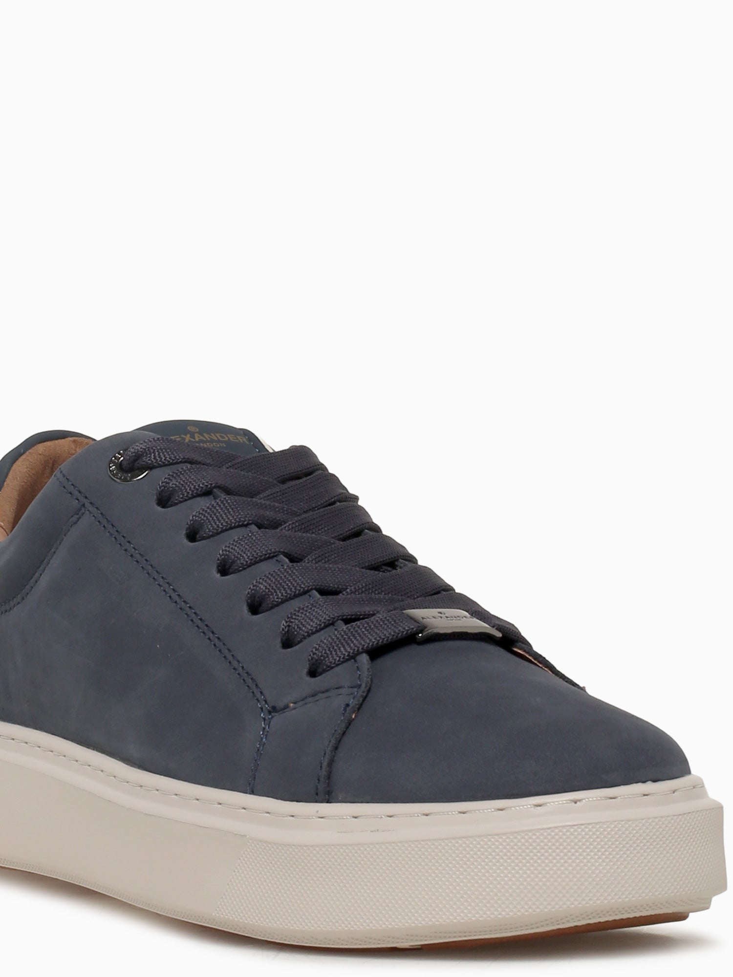 London Man Blue Leather Blue / 40 / M