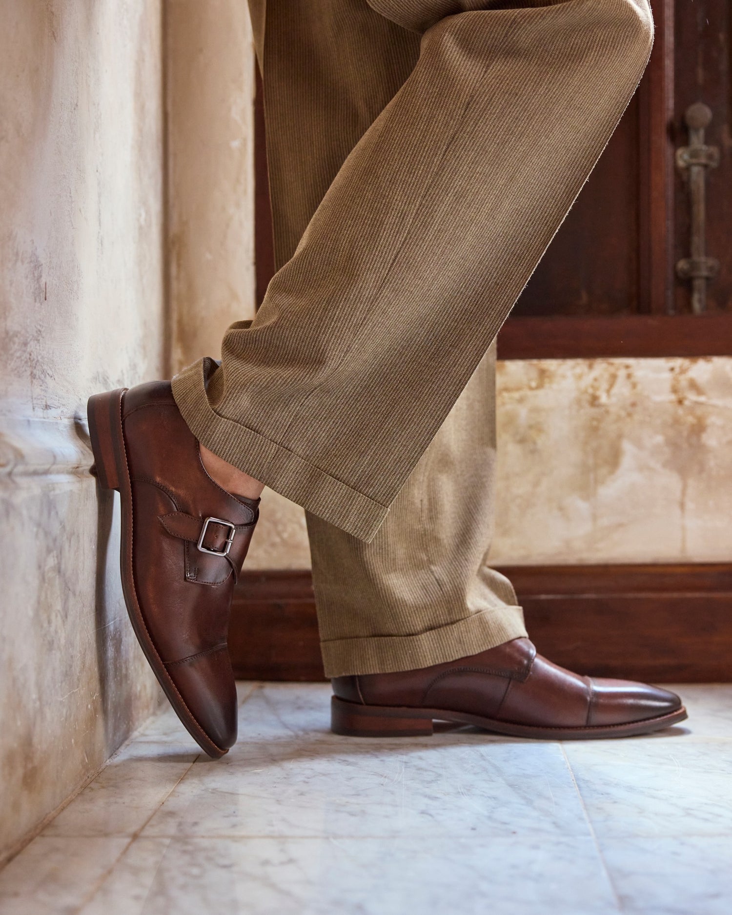 Justyn Brown Brushed Calf