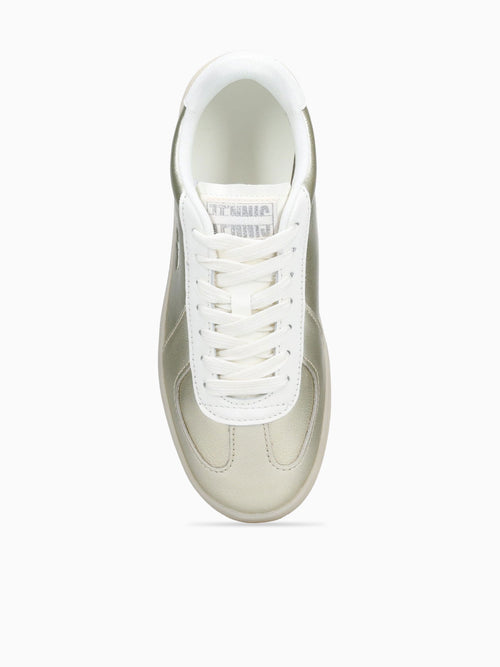 Baseshot Pro Gold Off white leather