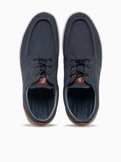 Angler Navy Tan canvas Navy / 7 / M