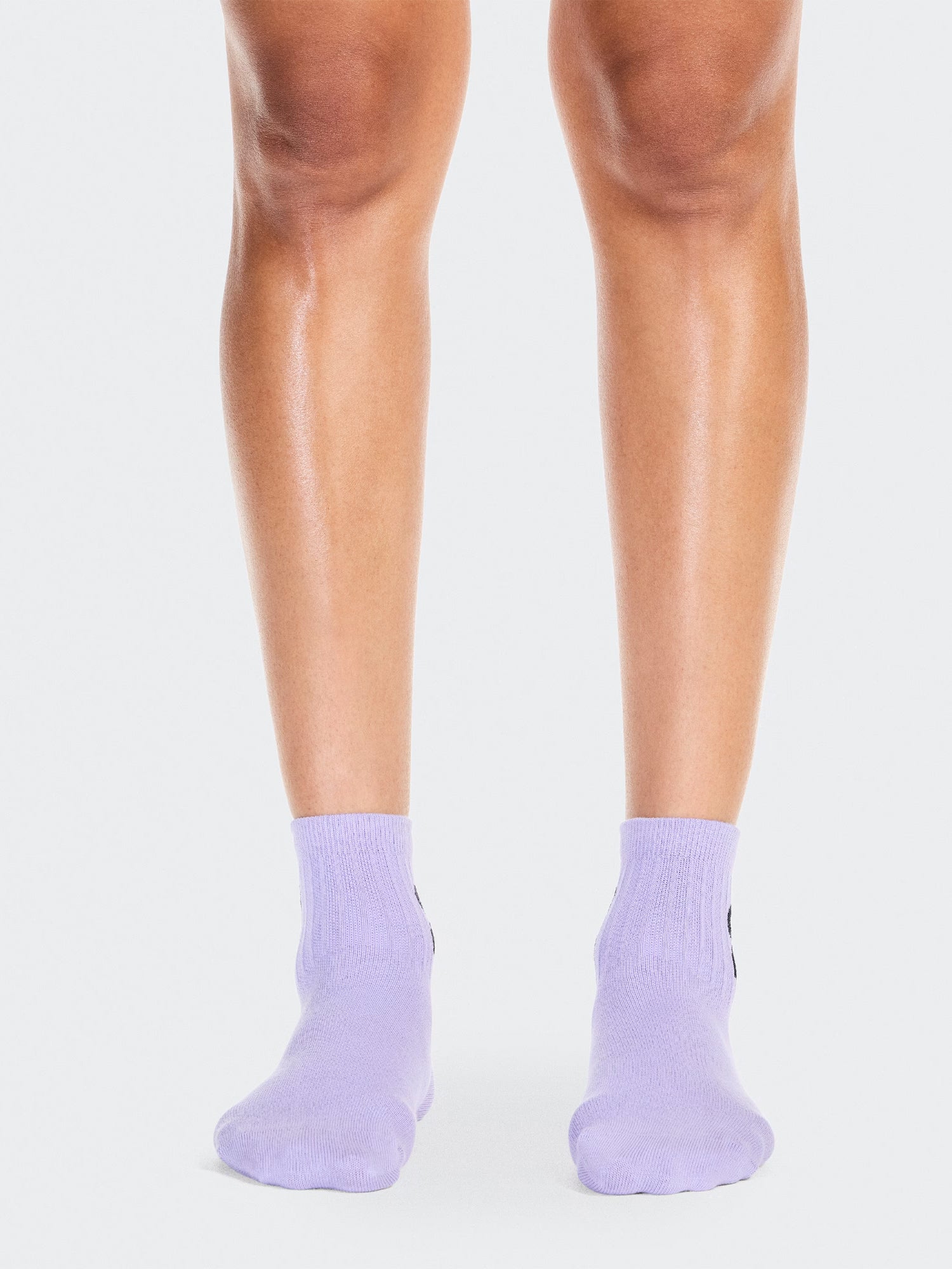 Logo Sock Mid 3p Orchid Bloom cotton Light Purple / XS