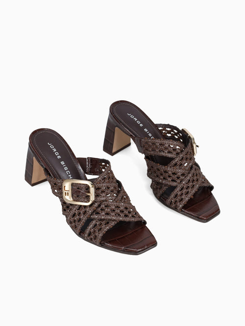 Jesica Marrom Rafia Brown / 5 / M