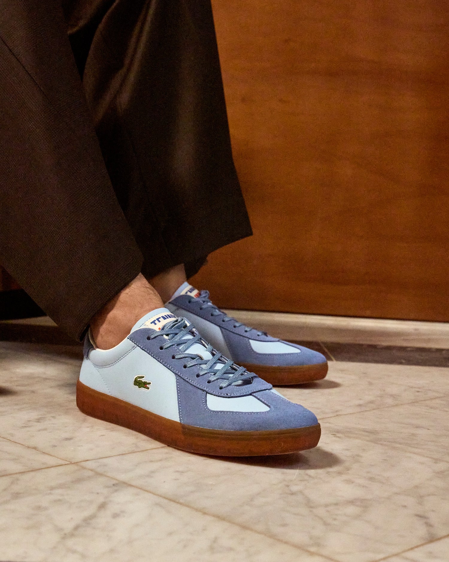 Baseshot Pro Ltblue Gum leather