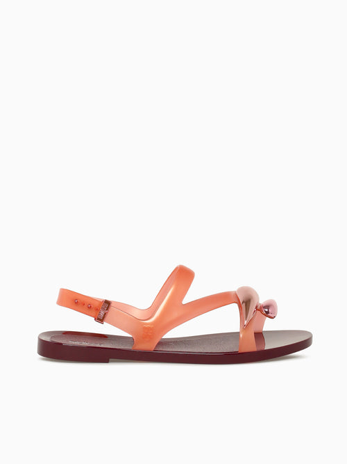 Iris Sandal Burgundy Orange jelly Wine / 5 / M