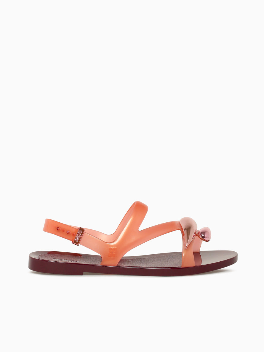 Iris Sandal Burgundy Orange jelly Wine / 5 / M