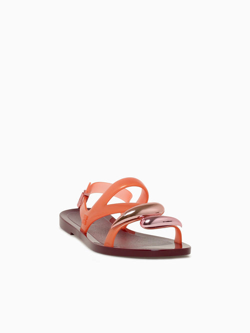 Iris Sandal Burgundy Orange jelly Wine / 5 / M