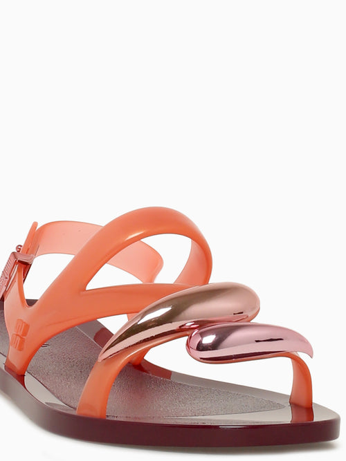 Iris Sandal Burgundy Orange jelly Wine / 5 / M