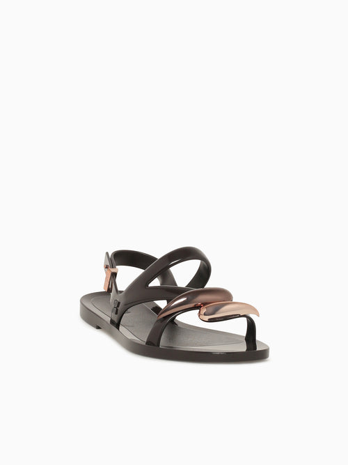 Iris Sandal Brown Metallic jelly Brown / 5 / M