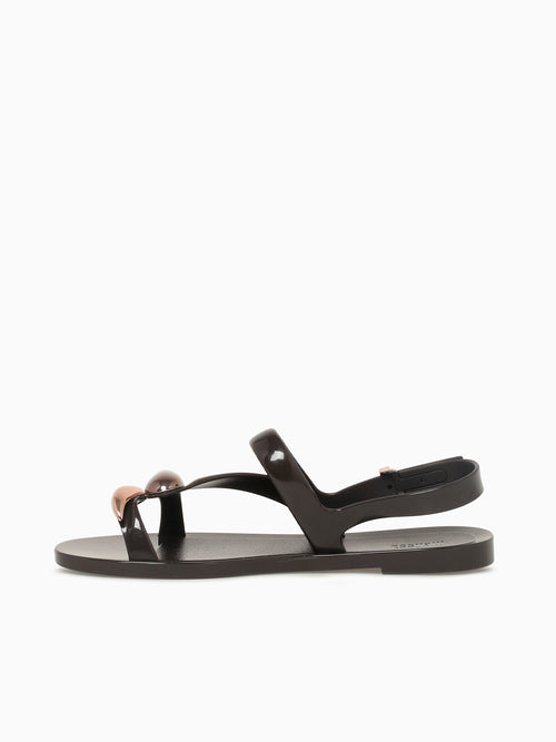Iris Sandal Brown Metallic jelly Brown / 5 / M