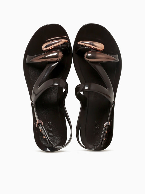 Iris Sandal Brown Metallic jelly Brown / 5 / M