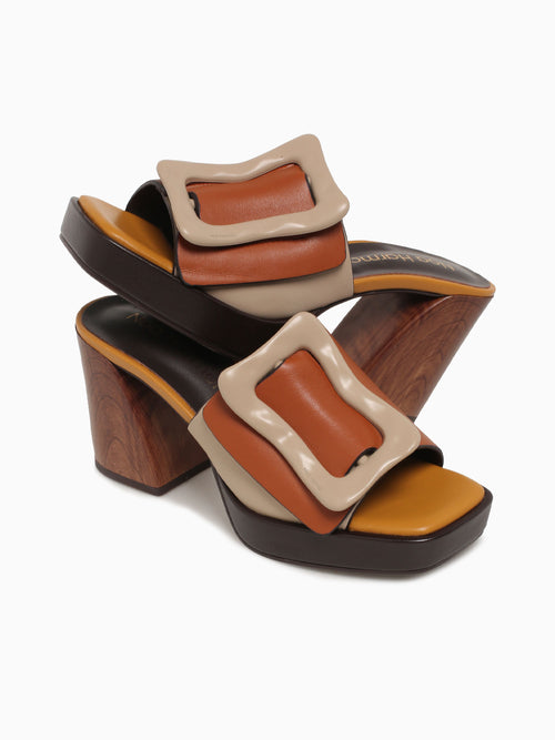 Catalina Tan Multi Leather Tan / 35 / M