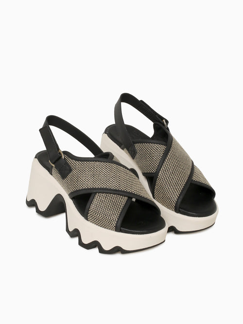 Kinetic Aura Slingback Blk Ceramic texti Black / 5 / M