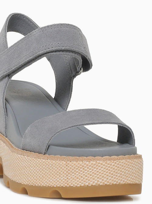 Joanie Iv Y Strap Grey Ash Gum suede Light Blue / 5 / M