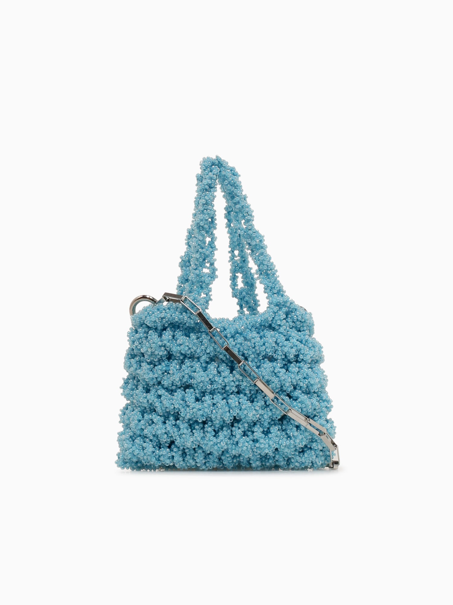 Norma Beaded Mini Bag Sky Blue