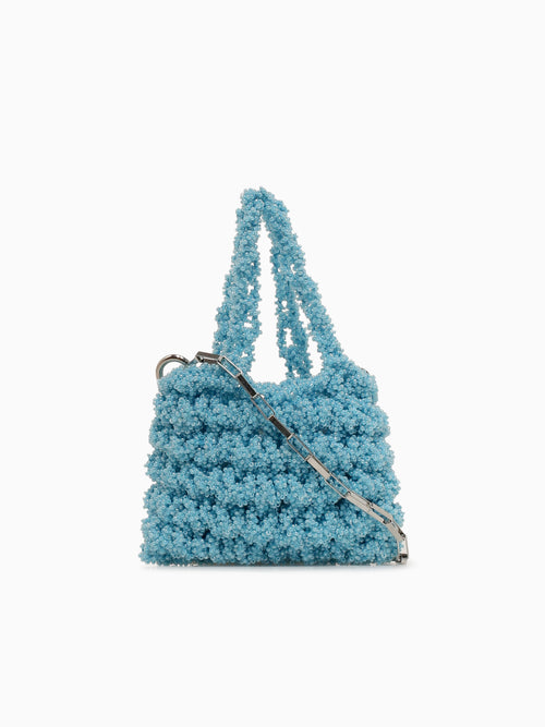 Norma Beaded Mini Bag Sky Blue
