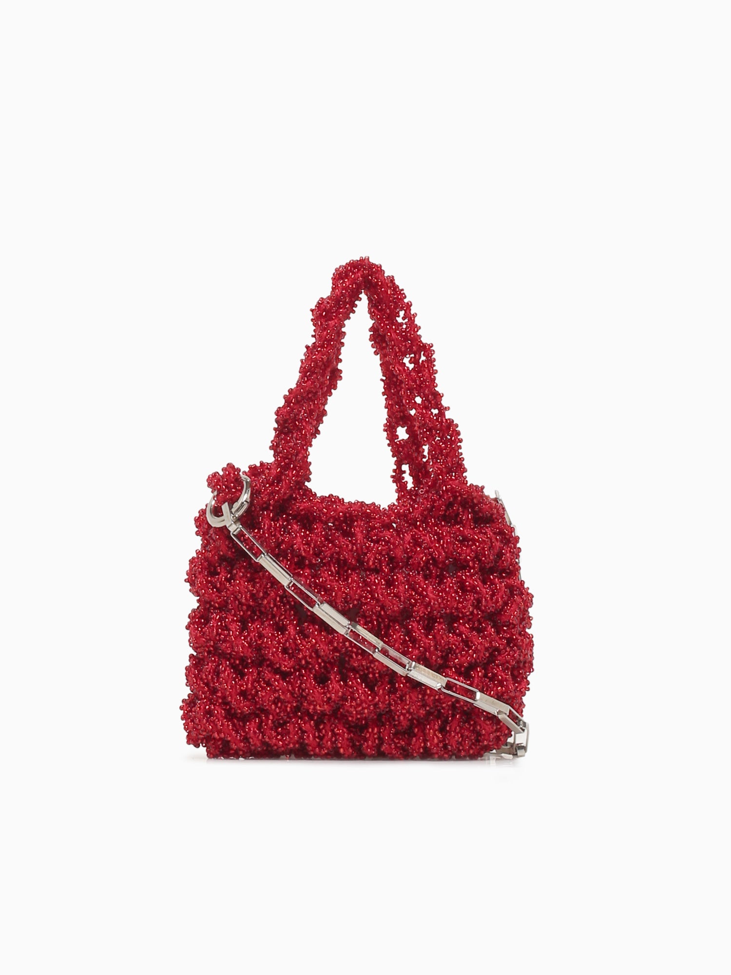 Norma Beaded Mini Bag Red Red