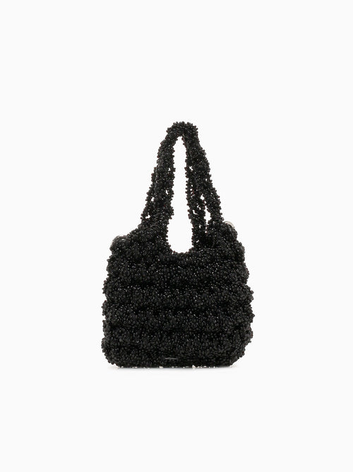 Norma Beaded Mini Bag Black Black