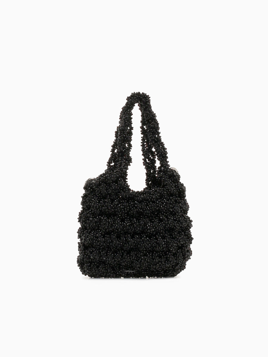 Norma Beaded Mini Bag Black Black