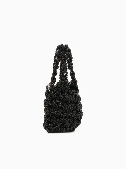 Norma Beaded Mini Bag Black Black