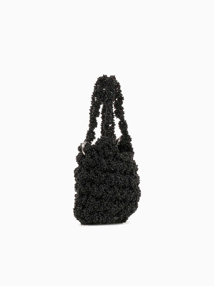 Norma Beaded Mini Bag Black Black