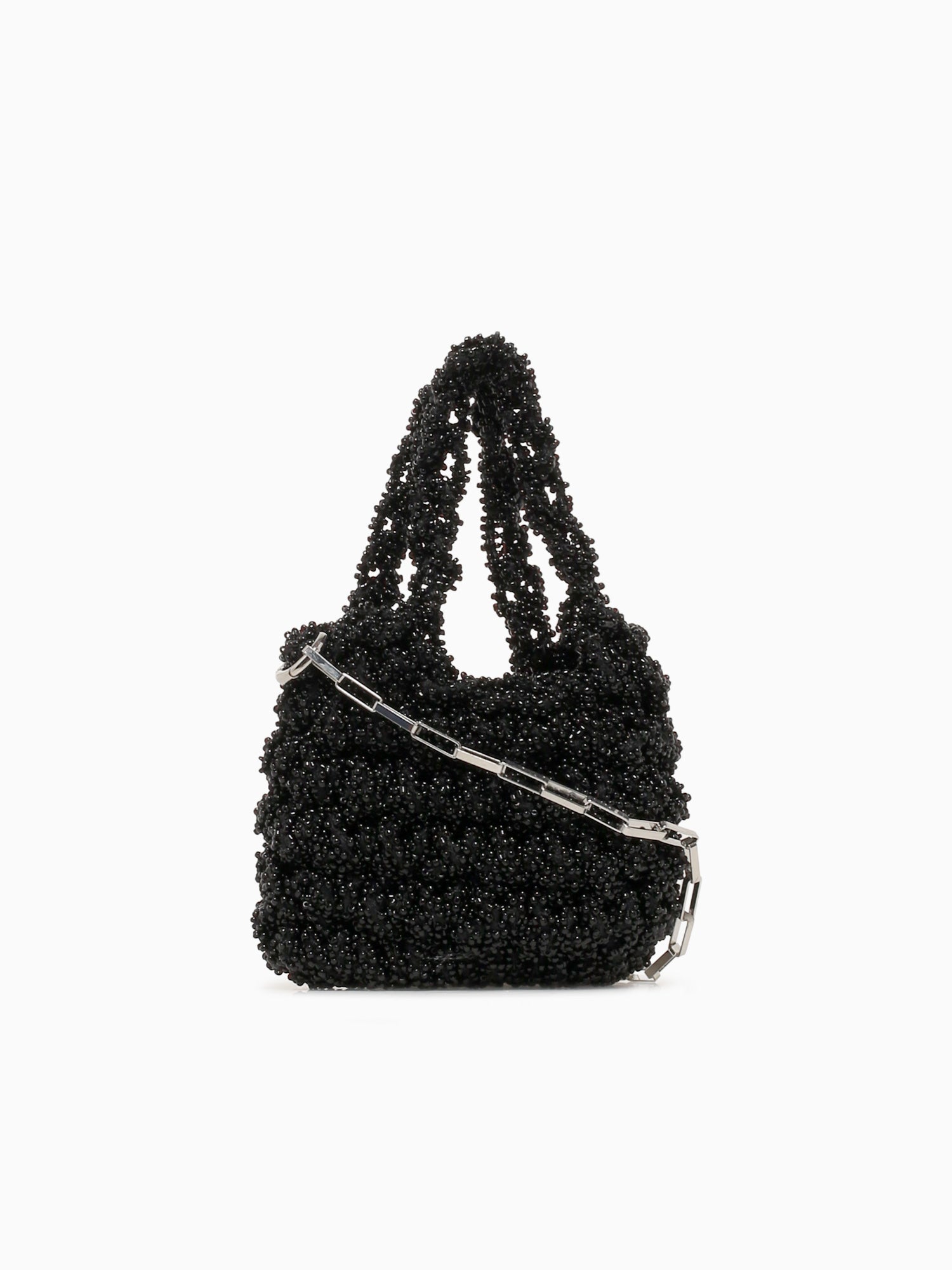 Norma Beaded Mini Bag Black Black