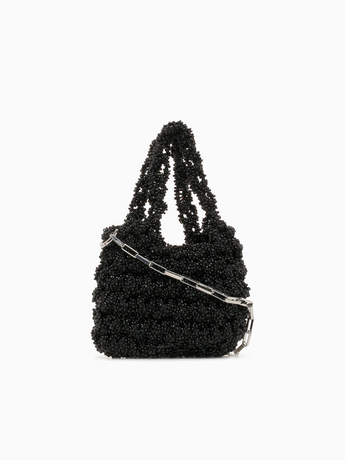 Norma Beaded Mini Bag Black Black