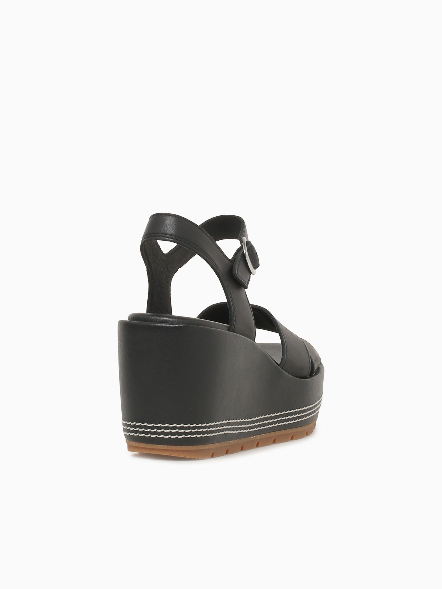 Sunpeak Wedge Ankle Strap Blk Gum lea Black / 5 / M