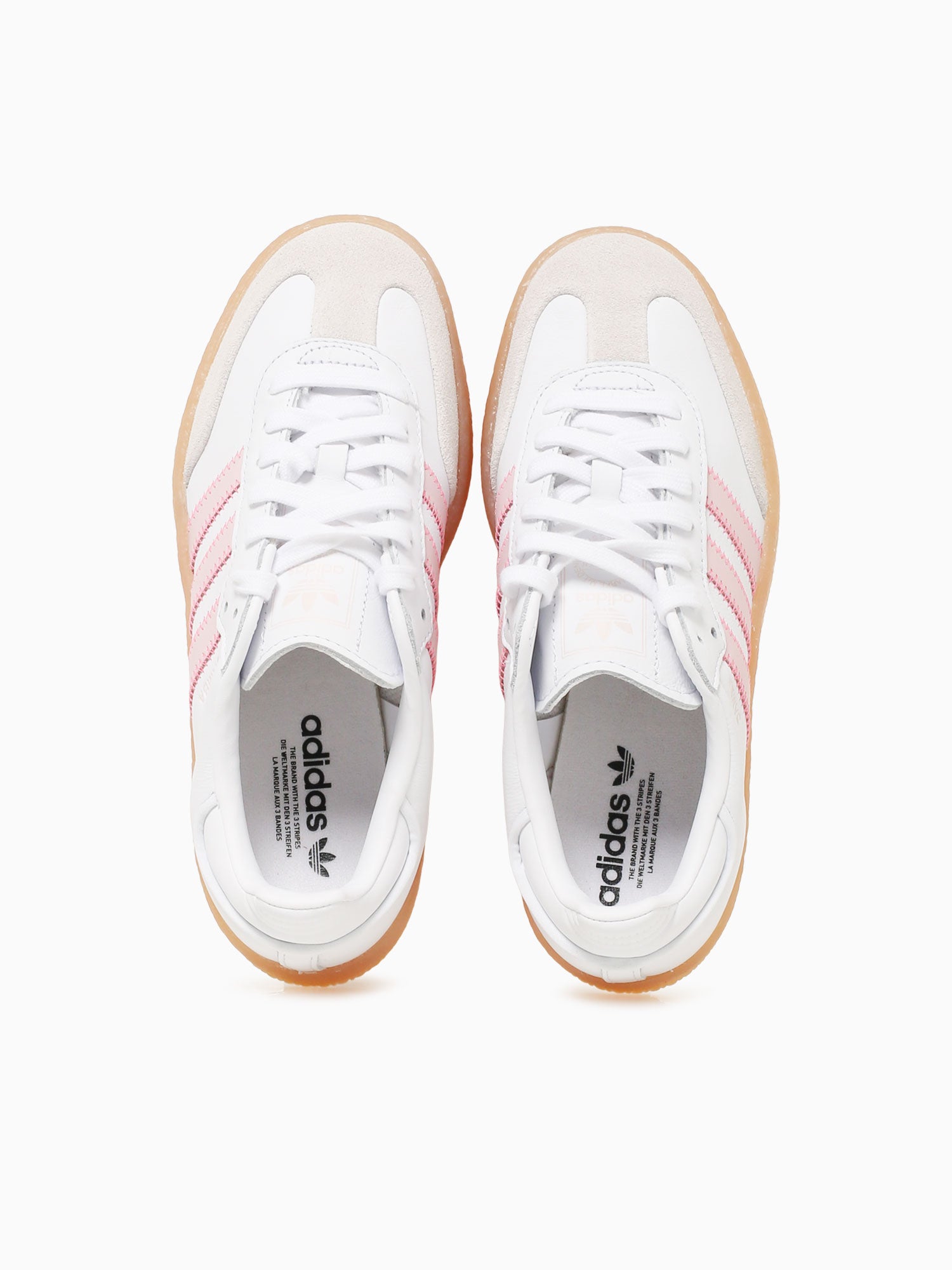 Sambae W White Pink leather Pink / 4 / M