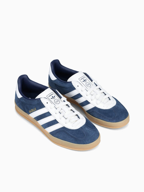 Gazelle Indoor Night Indigo White suede Blue / 4 / M