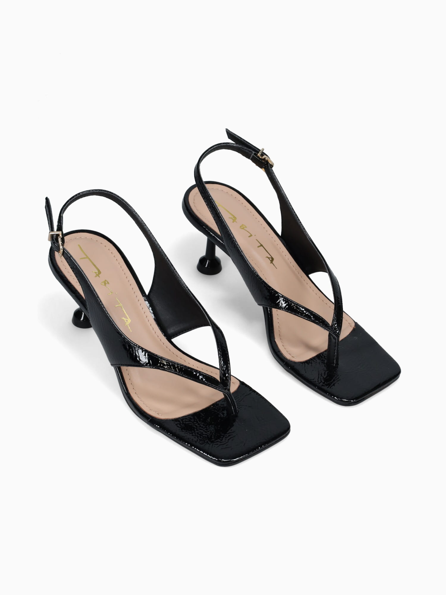 Tosha Preto Verniz Gloss Veg Black / 5 / M