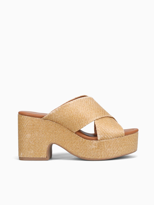Trisha Camel Rafia Lotus Tan / 5 / M
