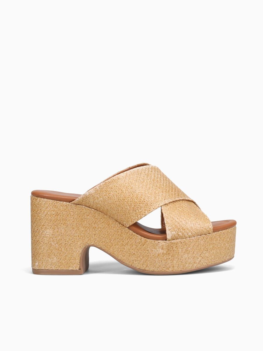 Trisha Camel Rafia Lotus Tan / 5 / M