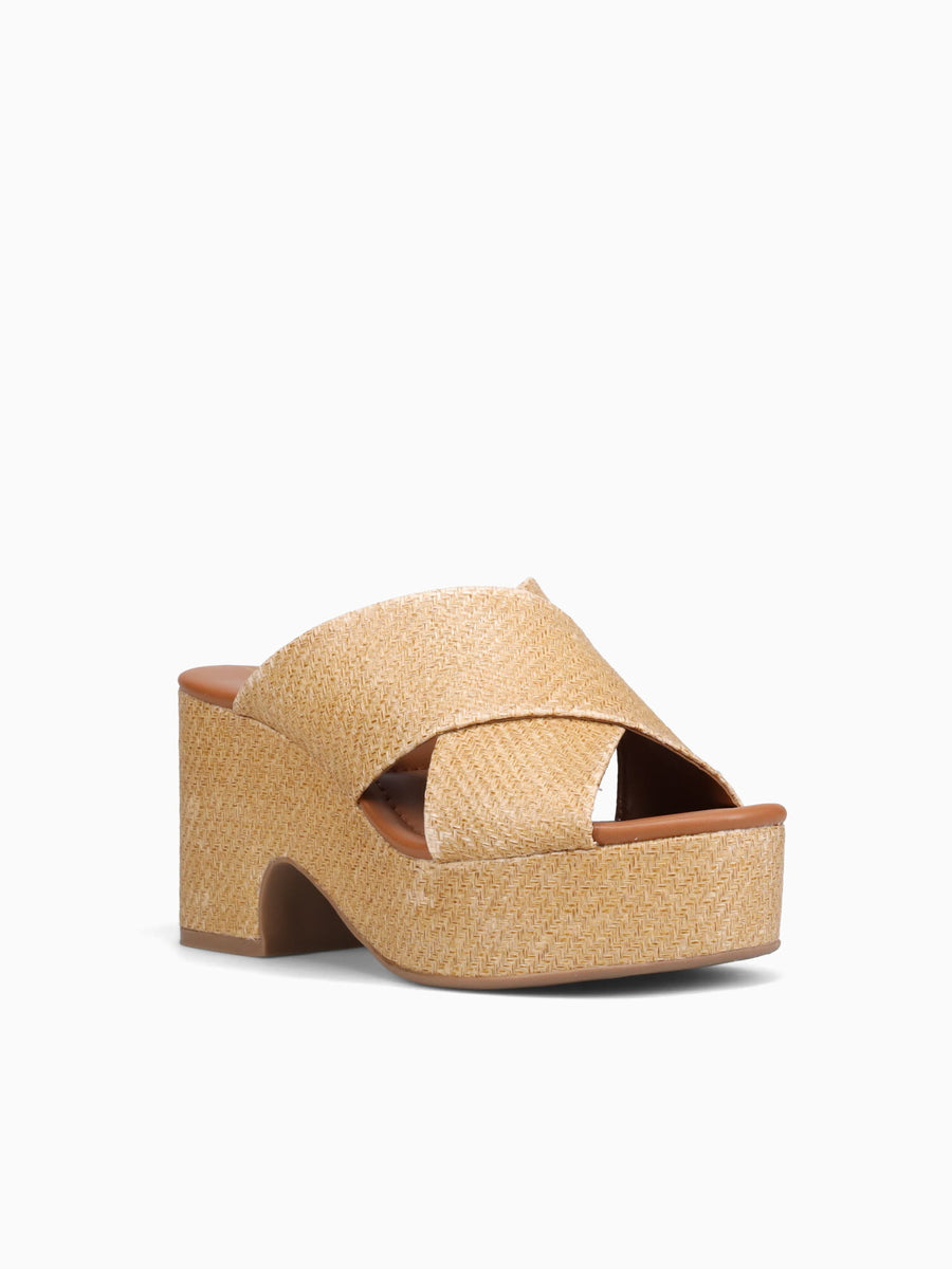 Trisha Camel Rafia Lotus Tan / 5 / M