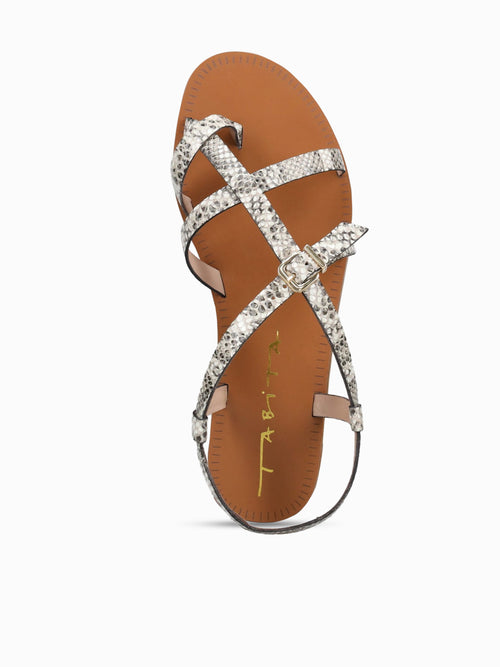 Trini Off White Snake Exotic Off White / 5 / M