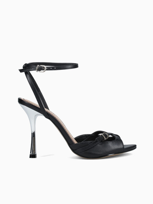 Wilfreda Preto Nickel vitelo pu Black / 5 / M
