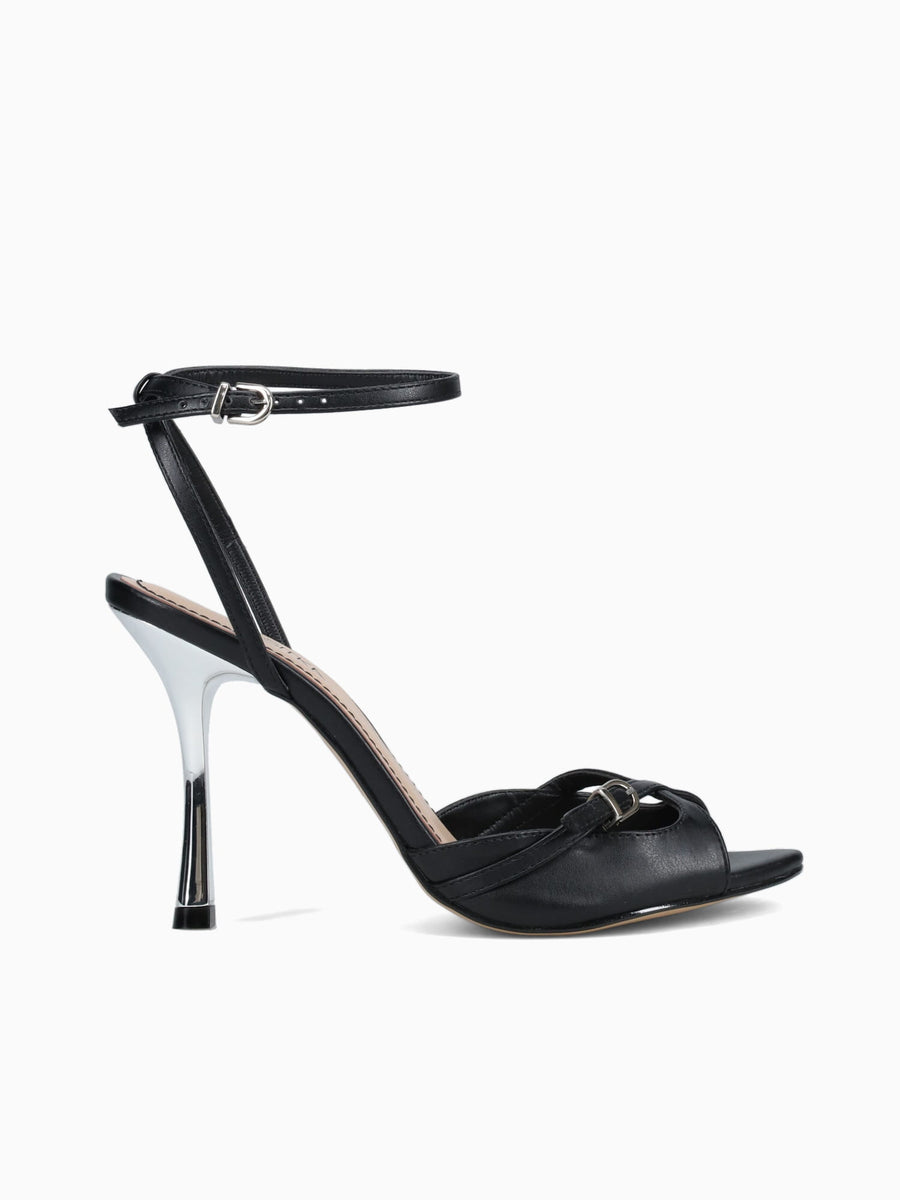 Wilfreda Preto Nickel vitelo pu Black / 5 / M