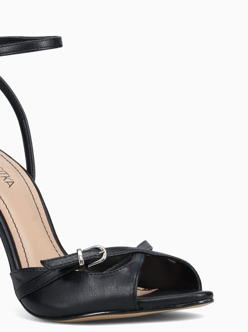 Wilfreda Preto Nickel vitelo pu Black / 5 / M