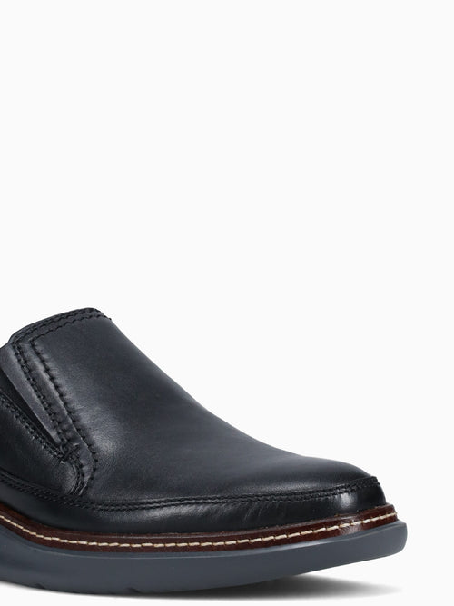 Rafael Slip On Black Leather Black / 7 / M
