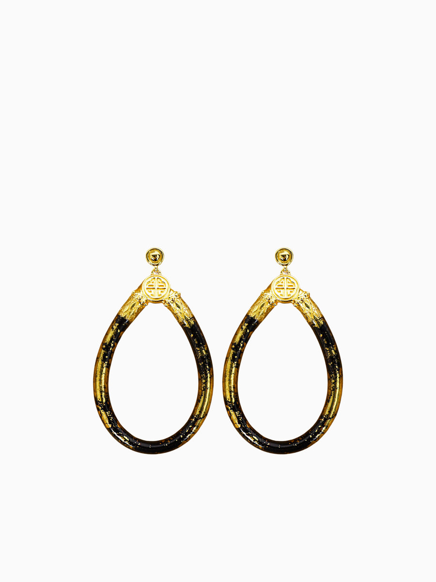 Koi Noir All Weather Earrings Black