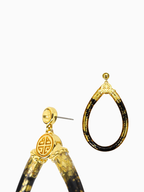 Koi Noir All Weather Earrings Black