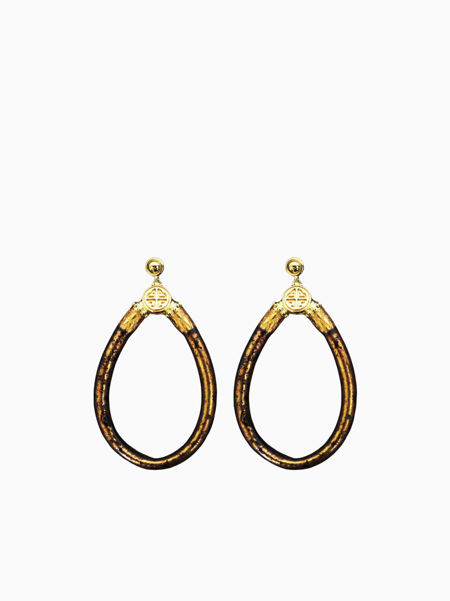 Koi Leopard All Weather Earrings Gold