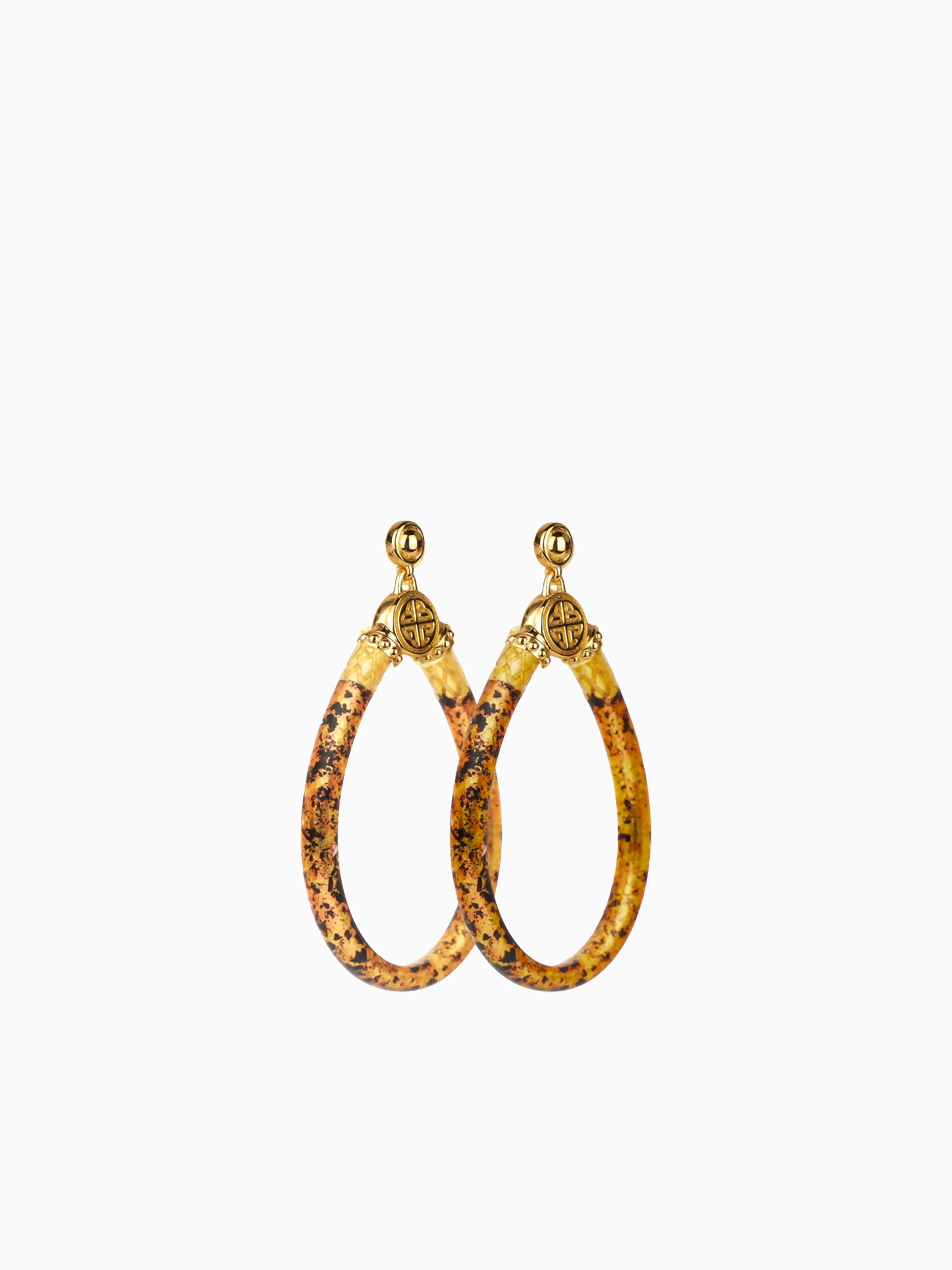 Koi Leopard All Weather Earrings Gold