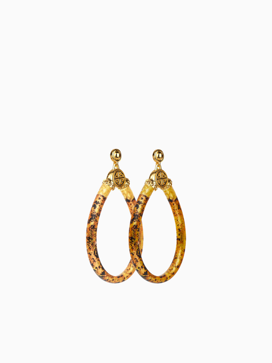 Koi Leopard All Weather Earrings Gold