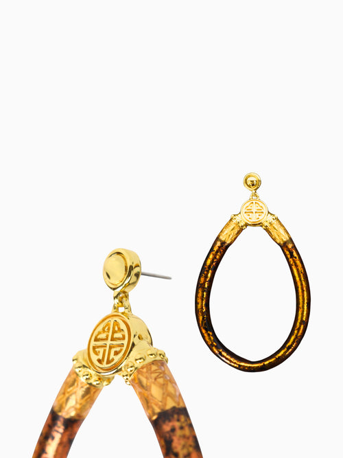 Koi Leopard All Weather Earrings Gold
