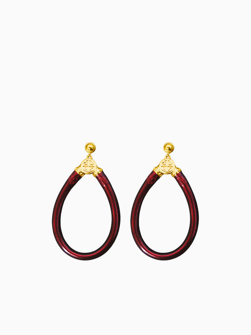 Merlot All Weather Earrings Wine