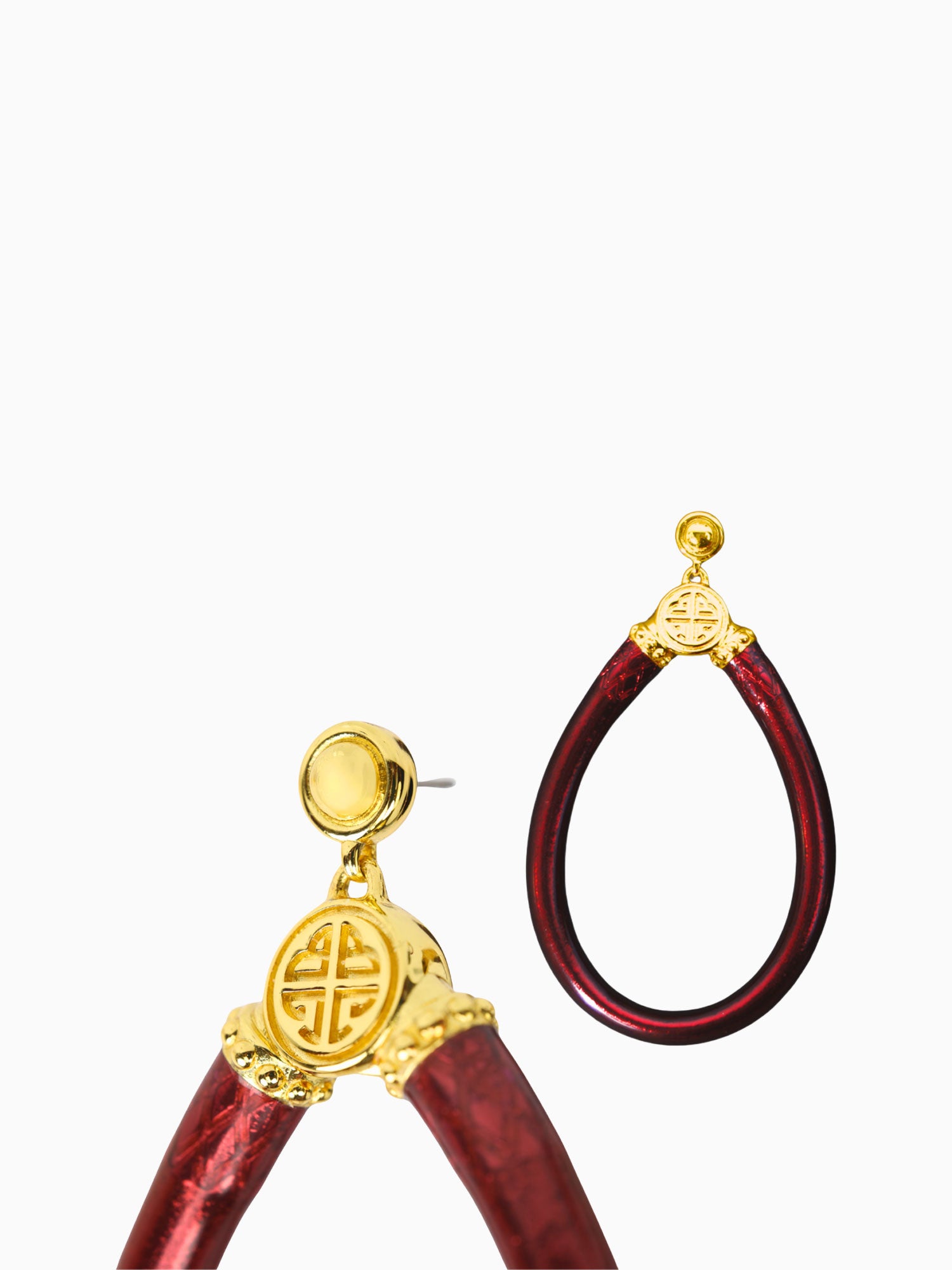 Merlot All Weather Earrings Wine