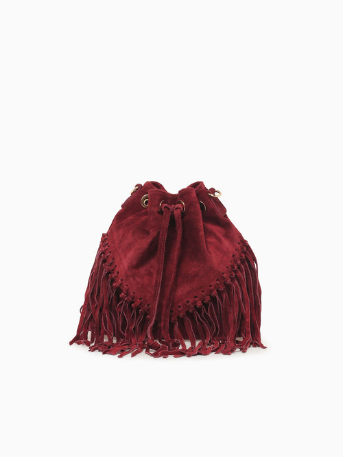 Jolene Red Suede Gold